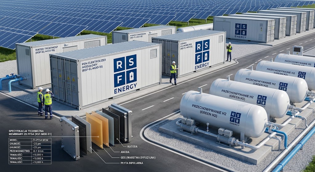 Instalacja wodorowa PEM